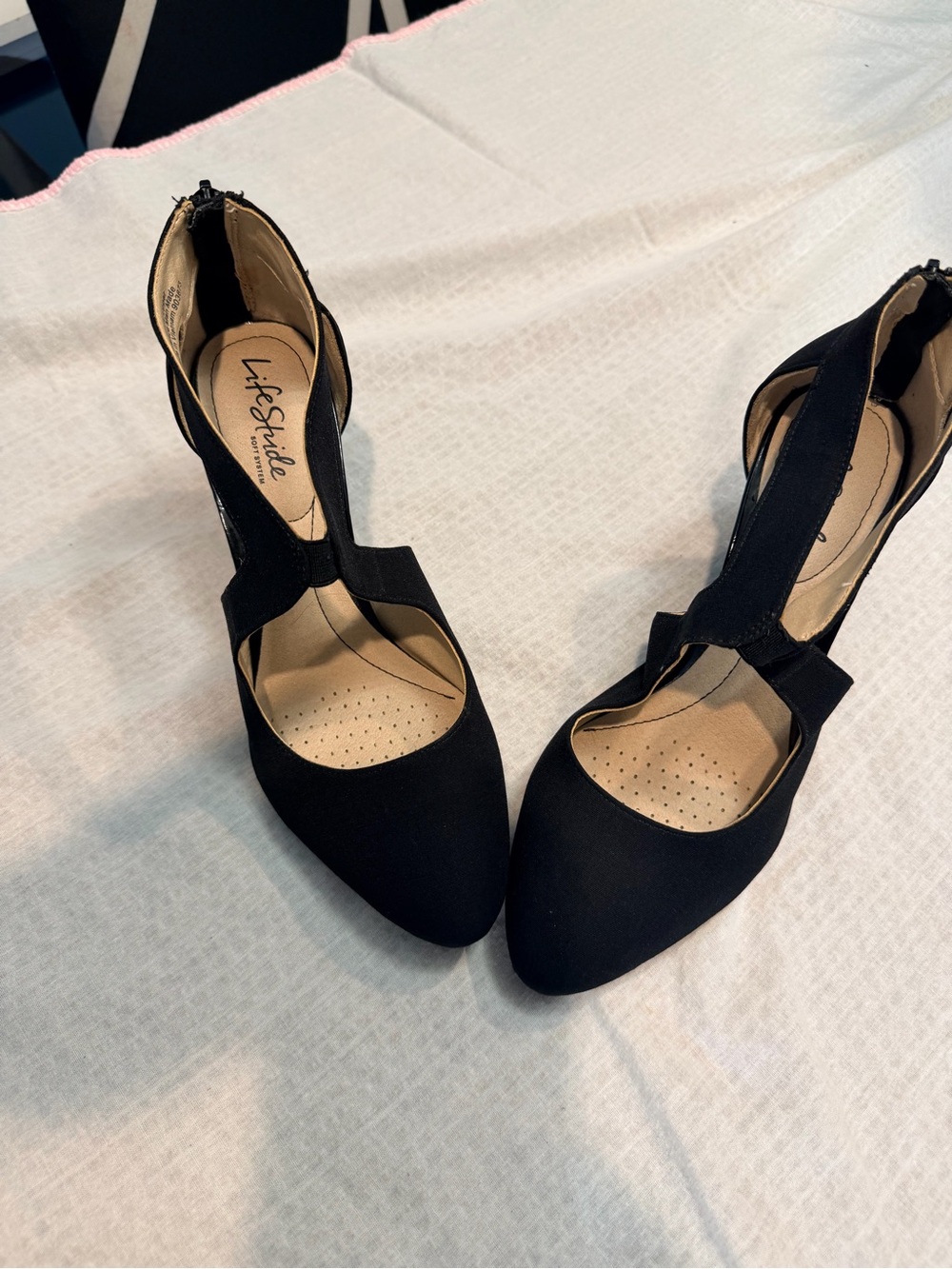 [Z3] LifeStride Giovanna 2 Black Dress Heels Women's 8.5M